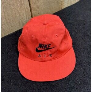 Vintage 80s/90s Nike Air Neon Pink Zip Back Hat/Cap Logo Swoosh
